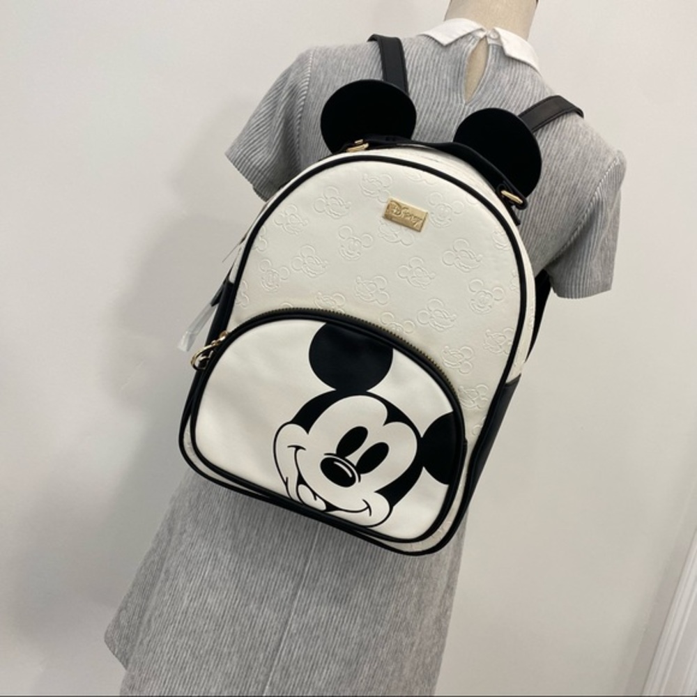 Mickey Mouse Backpack White with Mickey  Ears - Picture 4 of 16